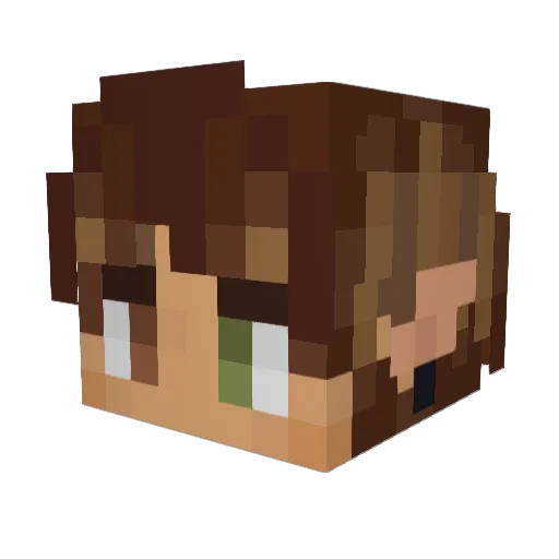 IceyTheSuanit Minecraft avatar head, 3D render