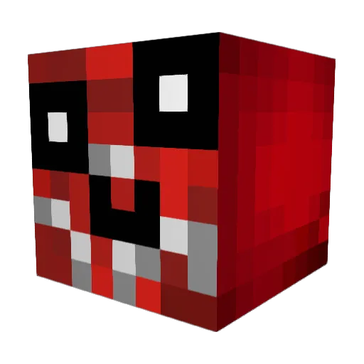 IceyTwice Minecraft avatar head, 3D render
