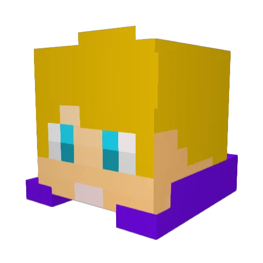 Icey_Kryptic Minecraft avatar head, 3D render