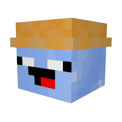 Icey_ricey Minecraft avatar head, 3D render