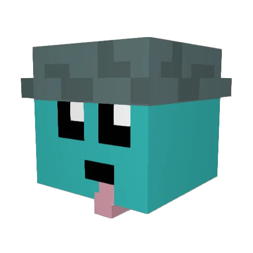 Iceycraft09 Minecraft avatar head, 3D render