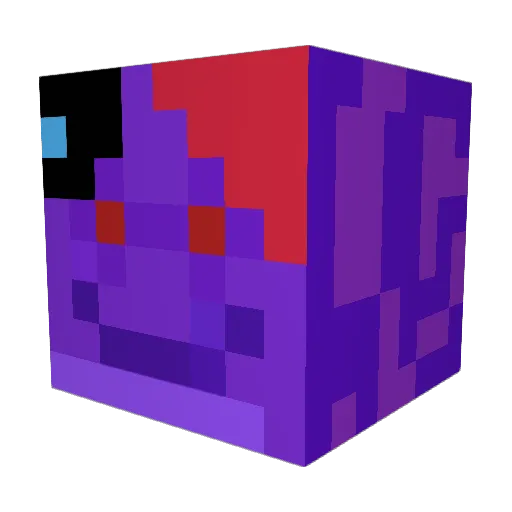 Iceymice Minecraft avatar head, 3D render