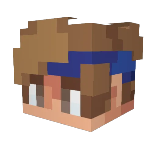 Iceypooo Minecraft avatar head, 3D render