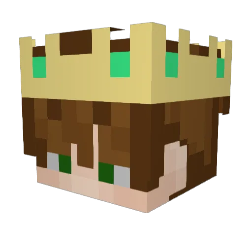 IceyyBandit Minecraft avatar head, 3D render