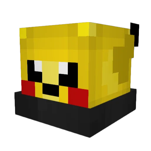 IchBauDeinBettZu Minecraft avatar head, 3D render