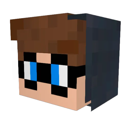 IchBinAdrian Minecraft avatar head, 3D render