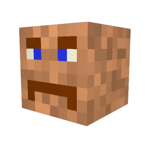 IchBinDad Minecraft avatar head, 3D render