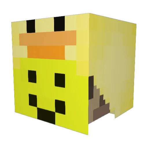 IchBinEineEnte7 Minecraft avatar head, 3D render