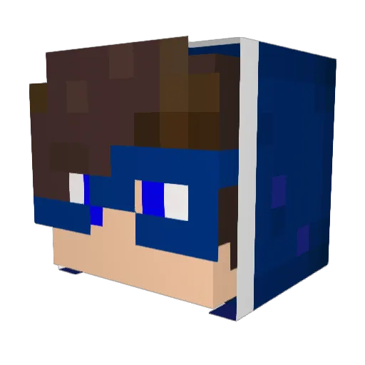 IchBinGamma Minecraft avatar head, 3D render