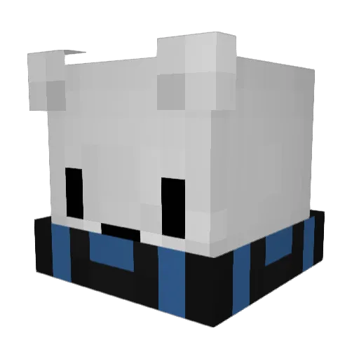 IchBinMinelein Minecraft avatar head, 3D render