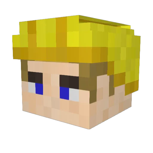 IchBinUlf Minecraft avatar head, 3D render
