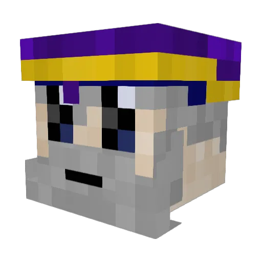IchBinVerballert Minecraft avatar head, 3D render