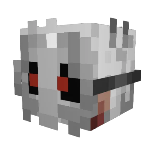 IchC0mbodich Minecraft avatar head, 3D render
