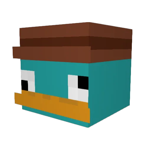 IchHabCovid19 Minecraft avatar head, 3D render