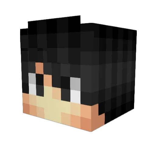 IchHabeMakro Minecraft avatar head, 3D render
