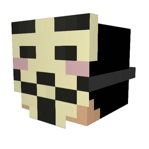 IchHeirateJosy Minecraft avatar head, 3D render