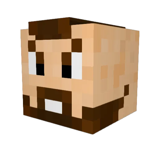 IchHeisseDaniel Minecraft avatar head, 3D render