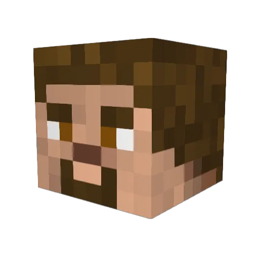 IchLiebeHack Minecraft avatar head, 3D render
