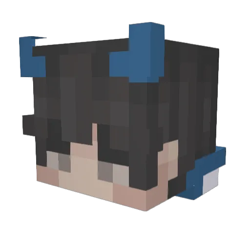 IchLiebeKiraaaaa Minecraft avatar head, 3D render