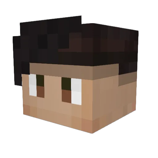IchLiebeRentner Minecraft avatar head, 3D render