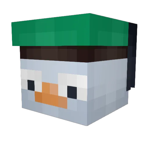 IchMagEnte Minecraft avatar head, 3D render