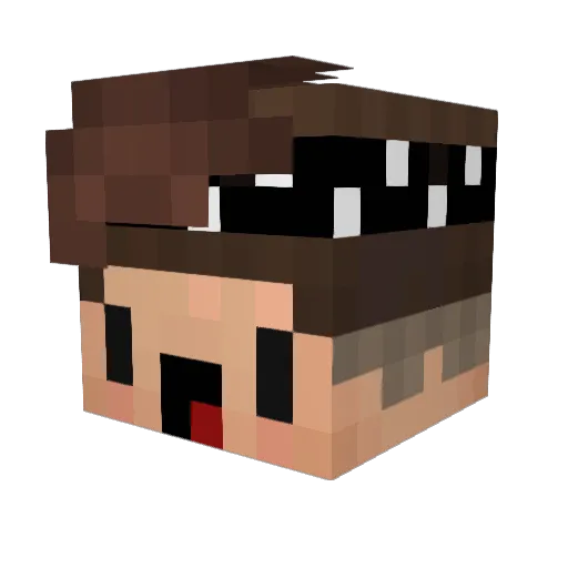 IchMagStarbucks Minecraft avatar head, 3D render