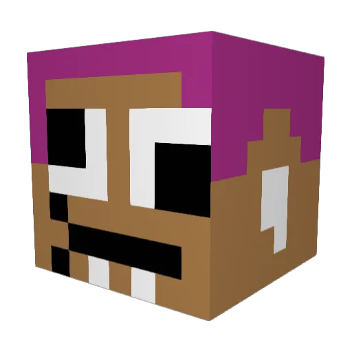 IchMageDichUm Minecraft avatar head, 3D render