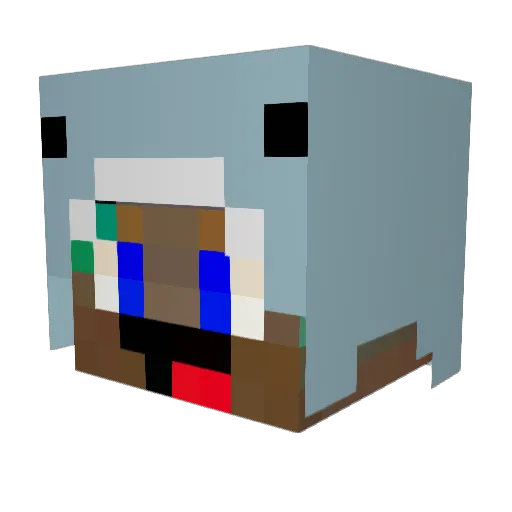 IchRechneEnglish Minecraft avatar head, 3D render