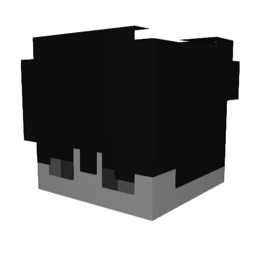 IchSneakDichAn Minecraft avatar head, 3D render