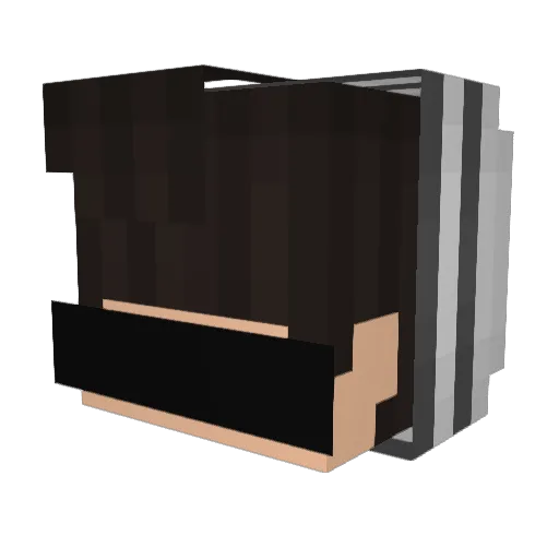 IchTragNurAdidas Minecraft avatar head, 3D render