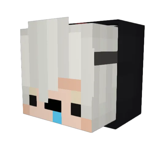 IchTrinkeWas Minecraft avatar head, 3D render
