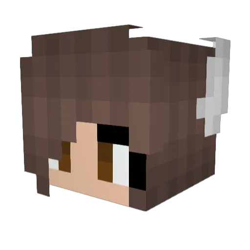 IchWarMalLegit Minecraft avatar head, 3D render
