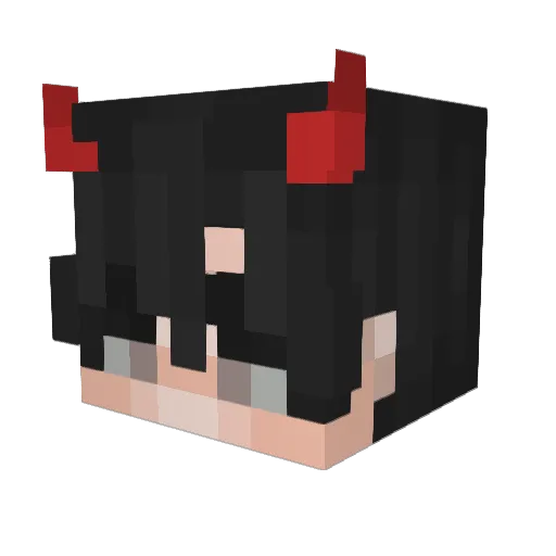IchWussteEs Minecraft avatar head, 3D render