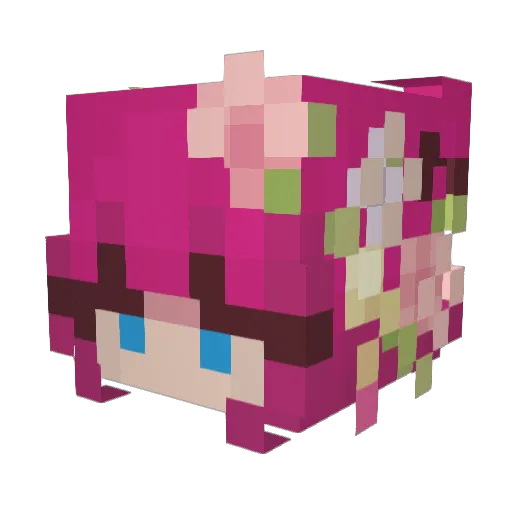 Ich_Will Minecraft avatar head, 3D render