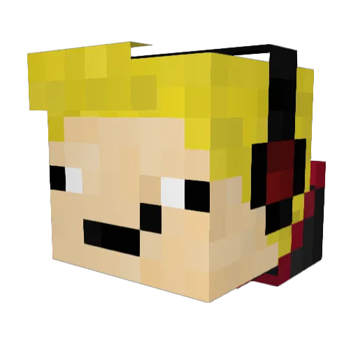 Ich_bin_Geil Minecraft avatar head, 3D render