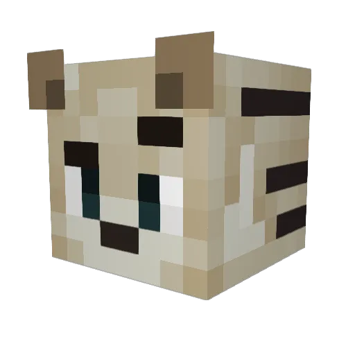 Ich_kanns Minecraft avatar head, 3D render