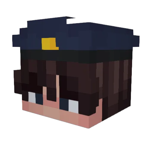IchbinChristoph Minecraft avatar head, 3D render