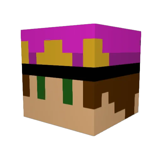 IchbinDodo Minecraft avatar head, 3D render