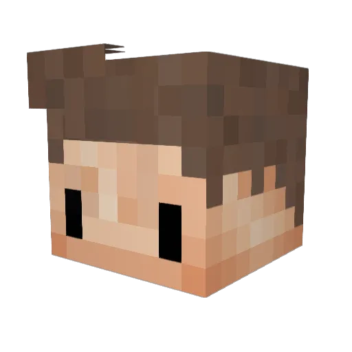 IchbinReo Minecraft avatar head, 3D render