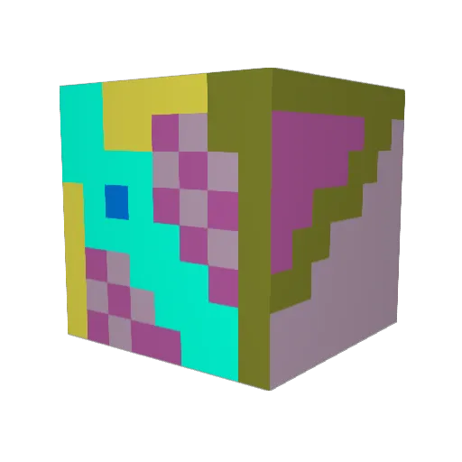 IchbinderPunkt Minecraft avatar head, 3D render