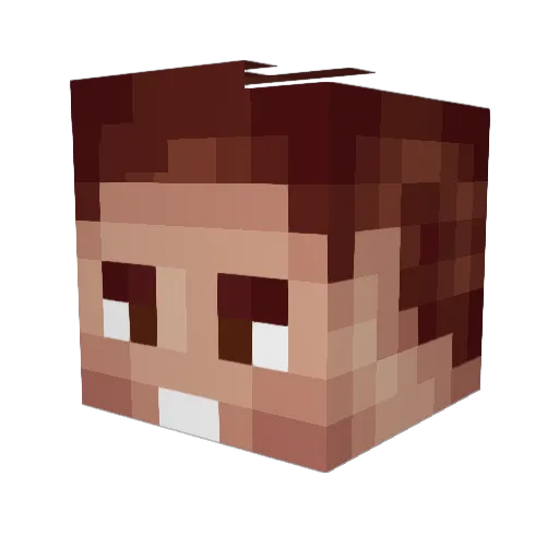 Ichbines_ Minecraft avatar head, 3D render