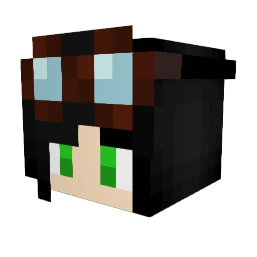 Iche1996 Minecraft avatar head, 3D render