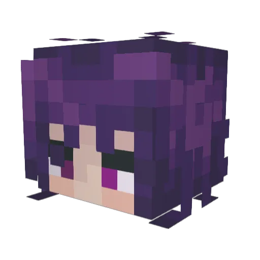 Ichheiseich Minecraft avatar head, 3D render
