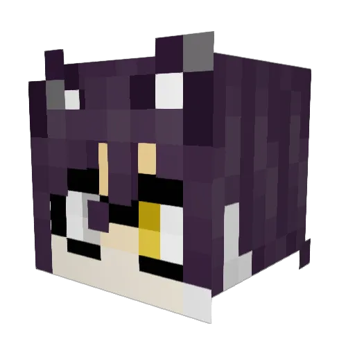 IchiRawr Minecraft avatar head, 3D render