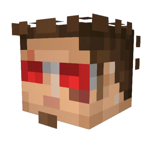 Ichi_Hira Minecraft avatar head, 3D render