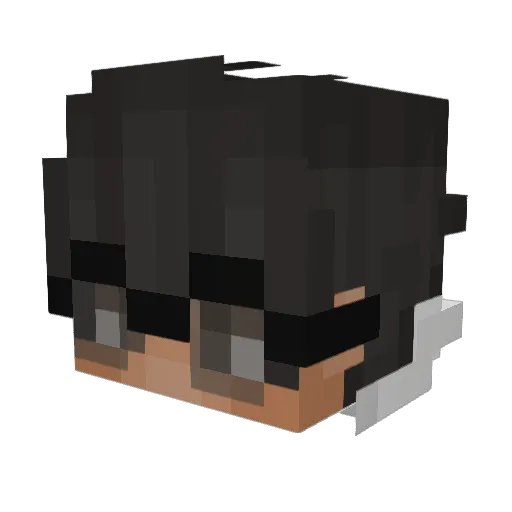 Ichiasek Minecraft avatar head, 3D render