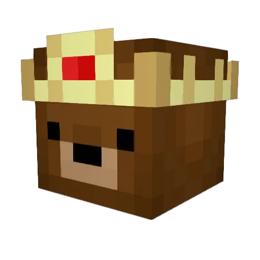 Ichibear Minecraft avatar head, 3D render