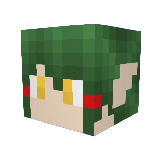 Ichigo2016 Minecraft avatar head, 3D render