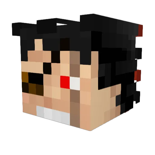 Ichigo266 Minecraft avatar head, 3D render