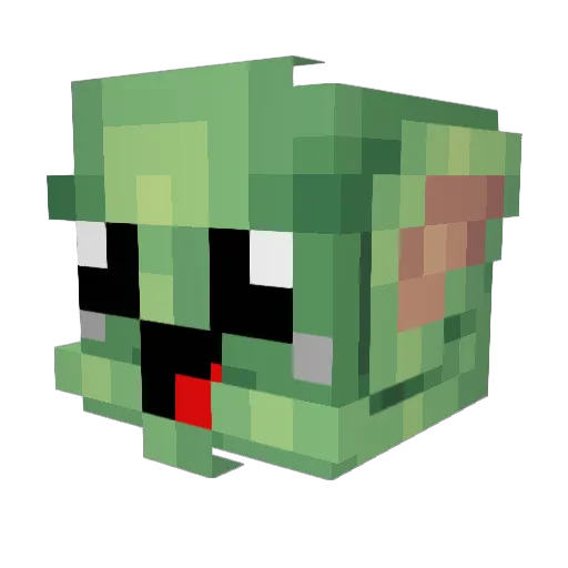 Ichigo_Hollow Minecraft avatar head, 3D render